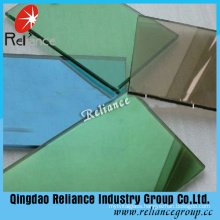 Dark Green Reflective One Way Glass with Thickness 4-6mm